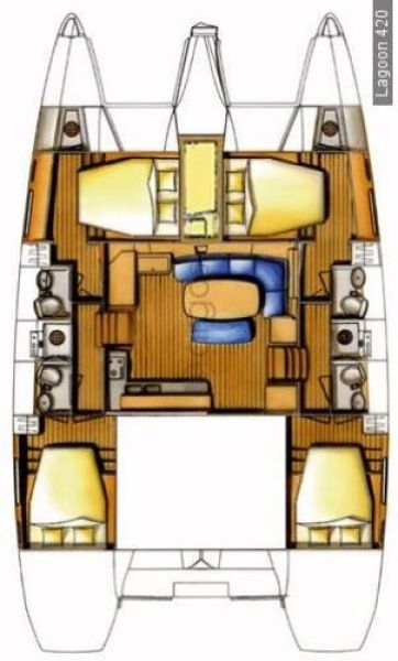 Lagoon 420 - 5 cab