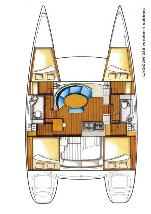 Lagoon 380 - 4 cab