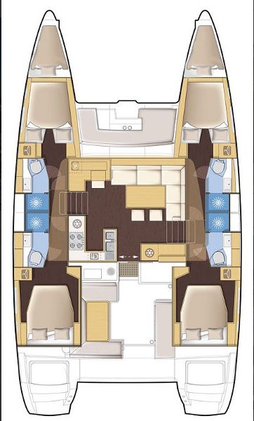 Lagoon 450 - 4+2 cab