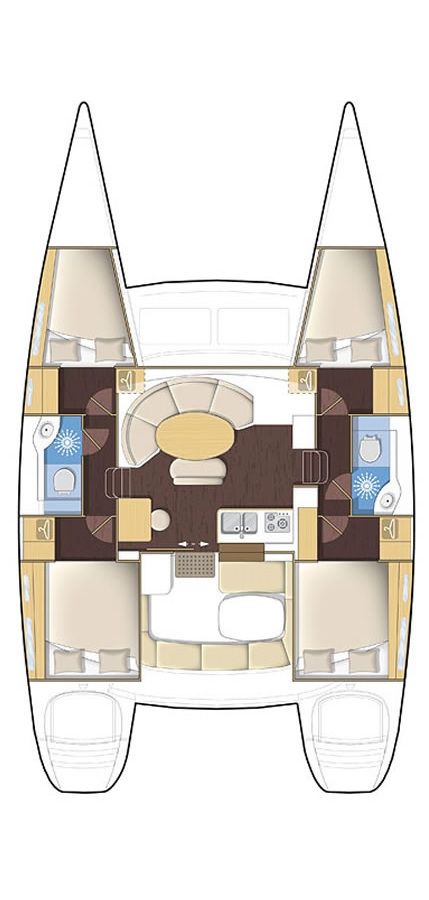 Lagoon 400 - 6 cab