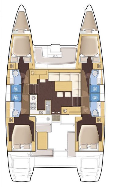 Lagoon 450 - 4+2 cab