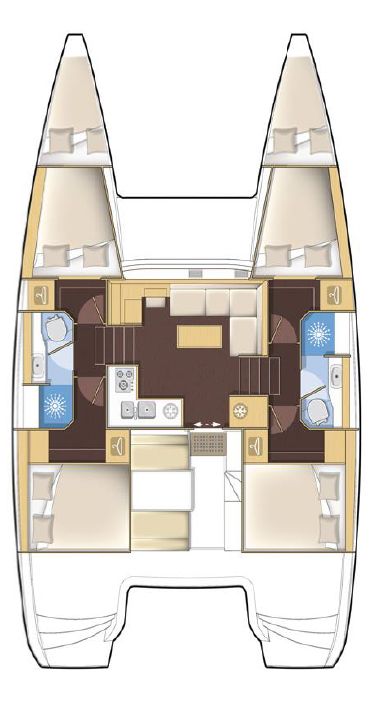 Lagoon 400 - 6 cab