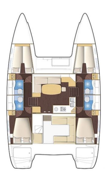 Lagoon 400 - 6 cab