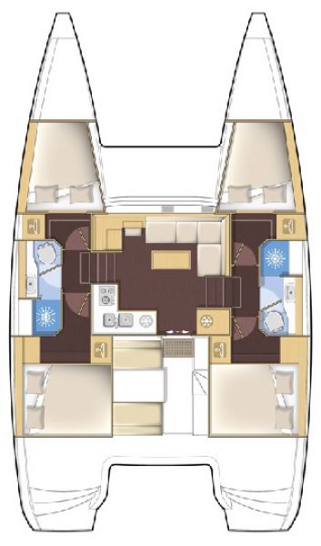 Lagoon 39 - 4 + 2 cab