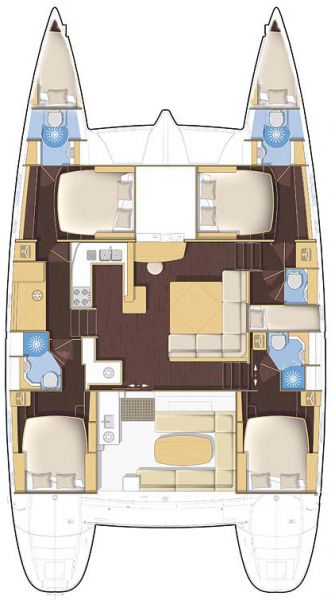 Lagoon 500 - 5 cab