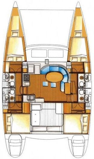 Lagoon 410 S2 - 6 cab