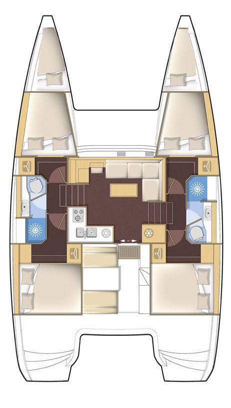 Lagoon 39 - 4 + 2 cab