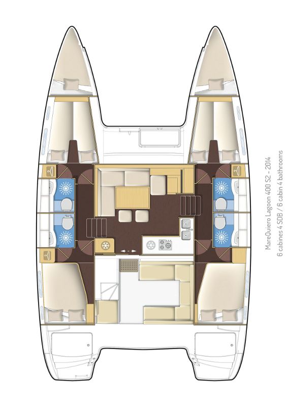 Lagoon 400 S2 - 4+2 cab