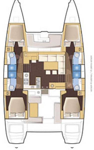 Lagoon 450 - 4 cab
