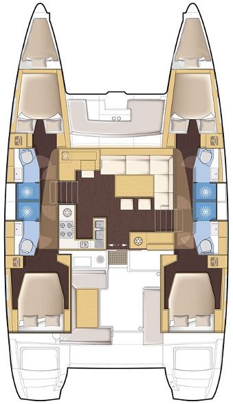 Lagoon 450 - 4+2 cab