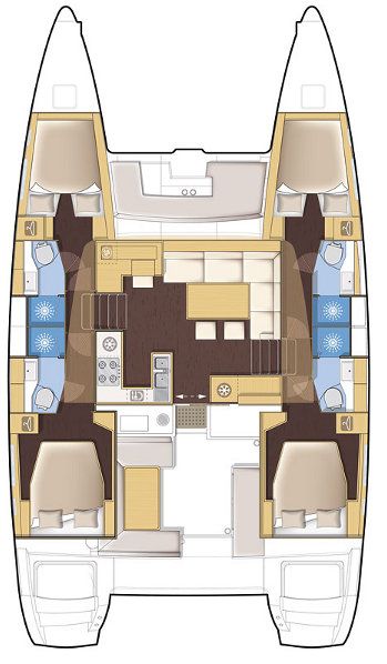 Lagoon 450 - 4+2 cab