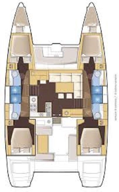 Lagoon 450 - 4+2 cab