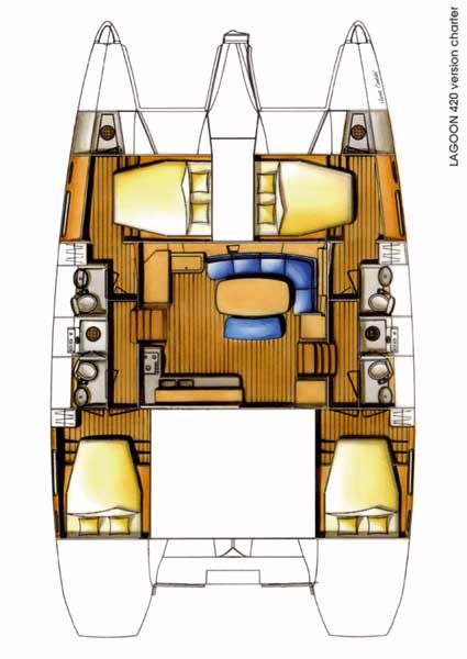 Lagoon 420 - 4 cab