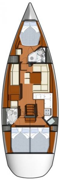 Sun Odyssey 45 DS - 3 cab