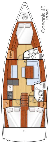 Oceanis 45 - 3 cab
