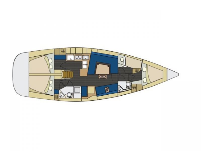 Elan 444 Impression-4 cabins