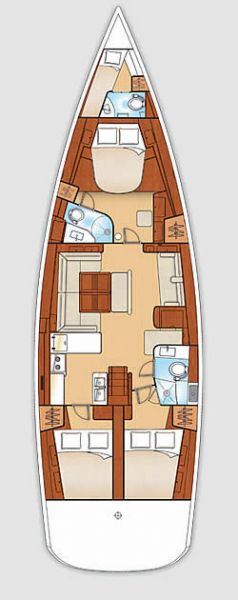 Oceanis 54 - 4 cab