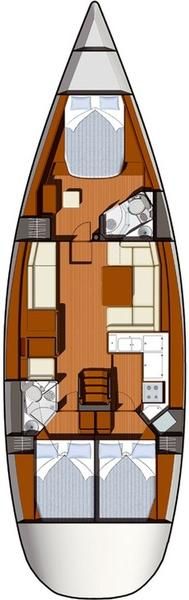 Sun Odyssey 50 DS - 3 cab