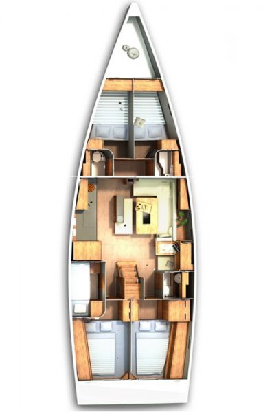 Hanse 505 - 5 cab
