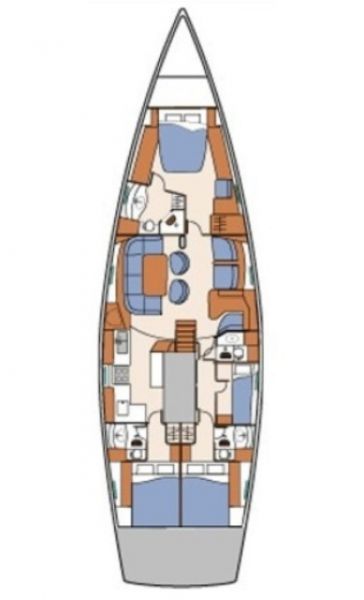Beneteau 57 - 3 + 1 cab