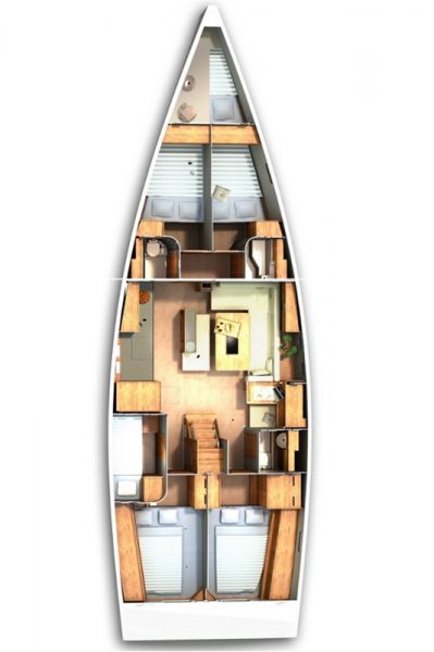 Hanse 505 - 5+1 cab