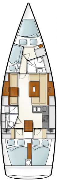 Hanse 430 - 4 cab