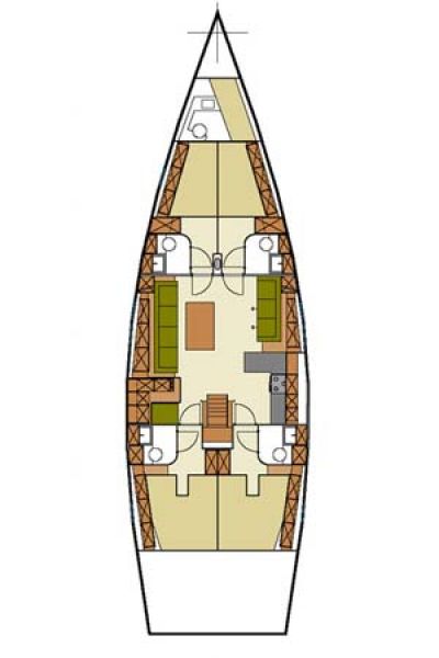 Hanse 540 - 4+1 cab